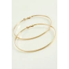 Noktalı Metal Halka Küpe 8 cm