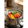 Paslanmaz Çelik Katlanabilir Buharda Pişirme Ve Haşlama Aparatı 27 cm