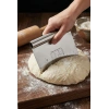 Paslanmaz Çelik Ölçü Rehberli Hamur Kesici & Hamur Şekillendirici Spatula (11x14 cm)