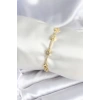 Pirinç Gold Renk Halley Yıldız Model Kadın Bileklik