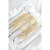 Pirinç Tel Sarma Model Gold Renk Kadın Bileklilk