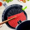 Renkli Isıya Dayanıklı Yıkanılabilir Silikon Fırın Ve Airfryer Yuvarlak Pişirme Matı 20 Cm (5468)