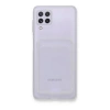 Samsung Galaxy A22 Kılıf Kart Şeffaf Silikon - Şeffaf
