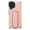 Samsung Galaxy A22 Kılıf Mega Standlı Silikon - Pudra