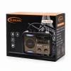 ŞARJLI - NOSTALJİ BLUETOOTH İBRELİ FM RADYO MP3 USB - TF PLAYER SPEAKER PL-4702 (5468)