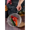 Tencereye Takılan 22 Cm Lüks Orta Boy Çelik Tel Süzgeç & Kevgir