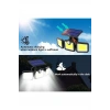 Üçlü Solar Led Projektör – Beyaz Işık – Sensörlü Dış Mekân Aydınlatma (5468)