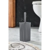 WC Fırçası & Tuvalet Fırçası Füme 2 Parça