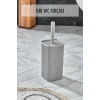 WC Fırçası & Tuvalet Fırçası Gri 2 Parça
