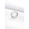 Yassı Silver Renk Ayarlanabilir Yüzük