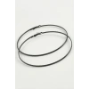 Zincir Desenli Metal Halka Küpe 8-9-10 cm