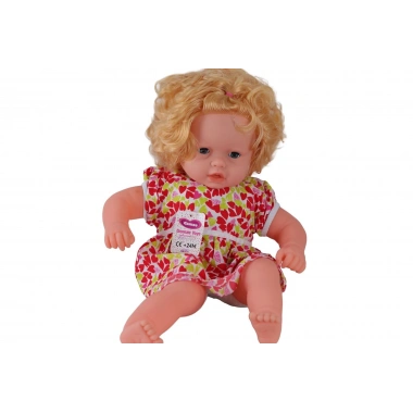 0073 60 CM DOLGU GÖVDELİ SAÇLI BÜYÜK BEBEK