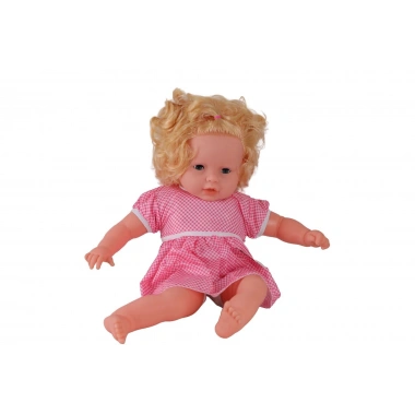 0073 60 CM DOLGU GÖVDELİ SAÇLI BÜYÜK BEBEK