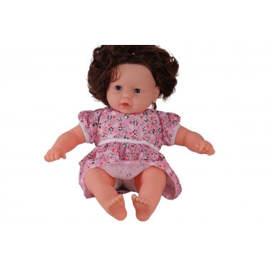 0073 60 CM DOLGU GÖVDELİ SAÇLI BÜYÜK BEBEK