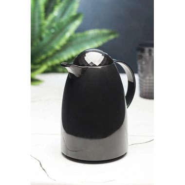 1 Lt Akrilik Siyah Çay Termosu 12 Saat Sıcak 24 Saat Soğuk-2828