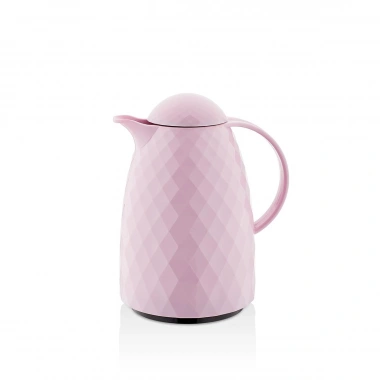 1 Lt Akrilik Soft Pembe Çay Termosu 12 Saat Sıcak 24 Saat Soğuk