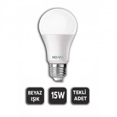10 ADET 15W BEYAZ LED AMPUL 1200LM 6500K 15.000 SAAT ÖMÜR (5468)