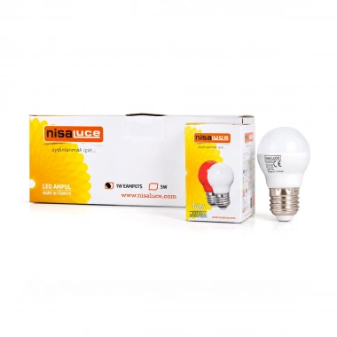 10 ADET 1W E27 BEYAZ YUVARLAK GECE LAMBASI LED AMPUL (5468)