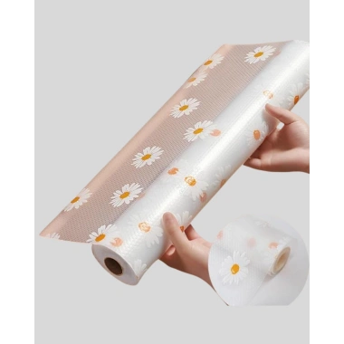 10 Metre Papatya Desenli Kolay Temizlenebilir Çekmece Matı