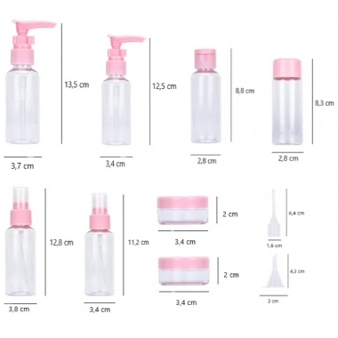 10 Parça Seyahat  Sprey ve Boş Şişe Seti (5468)