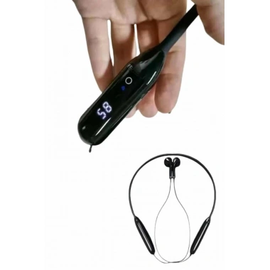 100 Saat Kablolu Boyun Askılı Dijital Göstergeli Bluetooth Kulaklık