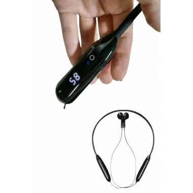 100 Saat Kablolu Boyun Askılı Dijital Göstergeli Bluetooth Kulaklık