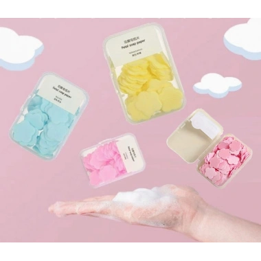 100 Yaprak Eriyen Mini Parfümlü Kağıt Sabun (5468)