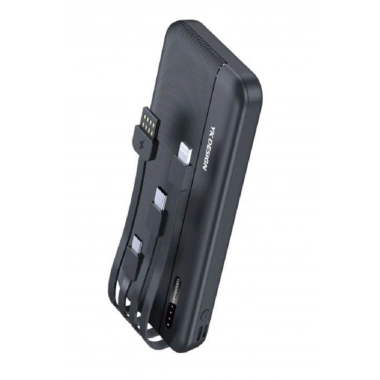 10000 mAh Micro Type-C USB Lightning 4 Kablolu Hızlı Kablosuz Şarj Powerbank (5468)