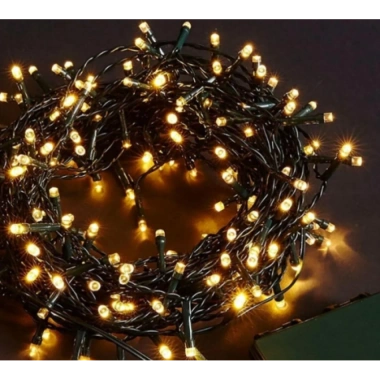 10m 100 Led Boncuk Lamba Gün Işığı Siyah Kablo