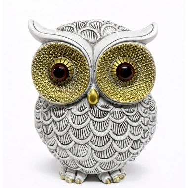 10x7 cm Polyester Baykuş Figürü