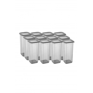 12li Kavanoz Seti & Saklama Kabı & Erzak Kabı 12x1900 Ml (20 Lı Etiket Hediyeli)