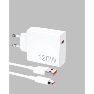 120 Watt Hızlı Şarj Adaptörü Samsung S20 S21 S22 S23 Uyumlu