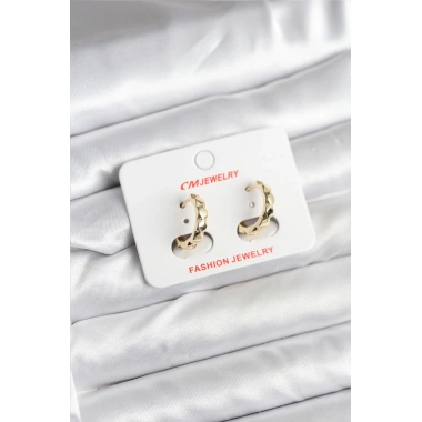 14K Gold Renk Kaplama CM Kadın Küpe