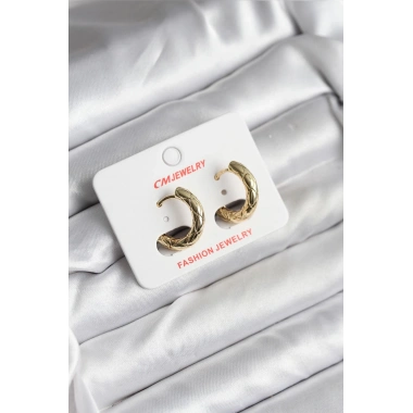 14K Gold Renk Kaplama CM Kadın Küpe