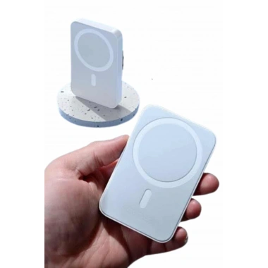 15W MagSafe Uyumlu Manyetik Kablosuz Powerbank 5000 mAh