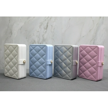 16x11 cm Deri Kaplamalı Makyaj Ve Takı Kutusu