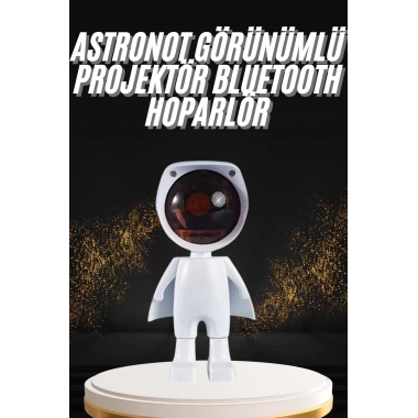 180 Derece Dönebilen Astronot Masa ve Gece Lambası Projektör
