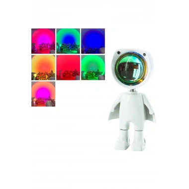 180 Derece Dönebilen Astronot Masa ve Gece Lambası Projektör