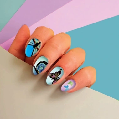 18898 Crazy Chic - Tak ve Git Tırnaklar - Kelebek