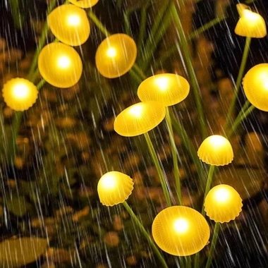 2 Adet Plastik Mantar Solar Bahçe Lambası – Güneş Enerjili LED Dış Mekan Aydınlatma, Otomatik Sensörlü Dekoratif Bahçe Işığı (5468)