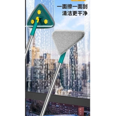 2 Bezli Üçgen Çek Çekli Mop Islak Mendil Uyumlu