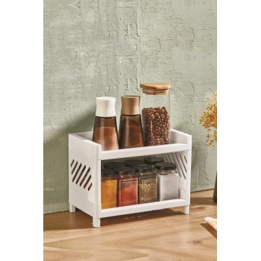 2 Katlı Tezgah Üstü Düzenleyici & Çok Amaçlı Raf & Organizer