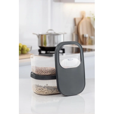 2Li 5 LT Multibox Kayar Kapaklı Saklama Kabı & Erzak Kabı & Toz Ve Tablet Deterjan Kutusu