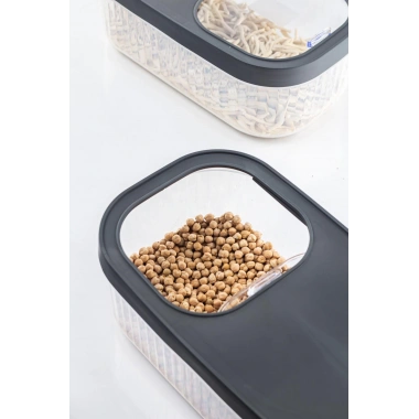 2Li 5 LT Multibox Kayar Kapaklı Saklama Kabı & Erzak Kabı & Toz Ve Tablet Deterjan Kutusu