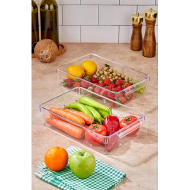 2 Li Buzdolabı Organizeri & Buzdolabı Düzenleyici 3 lt