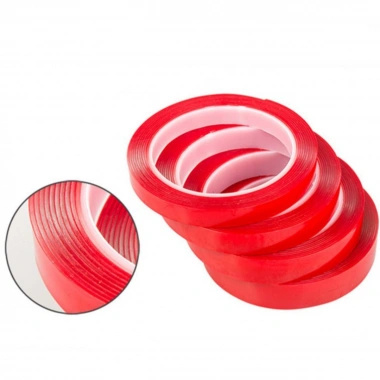 2 Metre Güçlü Yapışkanlı Çift Taraflı Slikon Pratik Şeffaf Bant (5468)