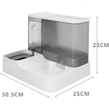 2si 1 Arada Otomatik Kedi Mama ve Su Kabı