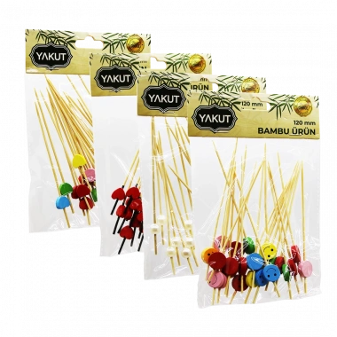 20 PARÇA BAMBU KOKTEYL KÜRDAN 120MM (5468)