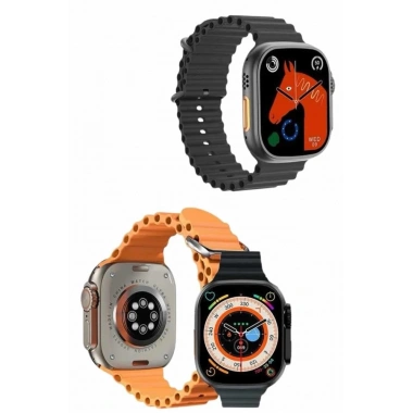 2025 Model Akıllı Saat Çift Kordon Ios Ve Android Arama Cevaplama Sesli Asistan