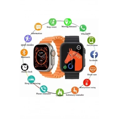 2025 Model Akıllı Saat Kordon Hediyeli Çağrı Cevaplama Uzun Pil Süreli Android İOS Uyumlu